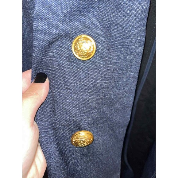 Lane Bryant The Bryant Blue Blazer With Gold Buttons NWT Size 20 Plus Size - Picture 4 of 9